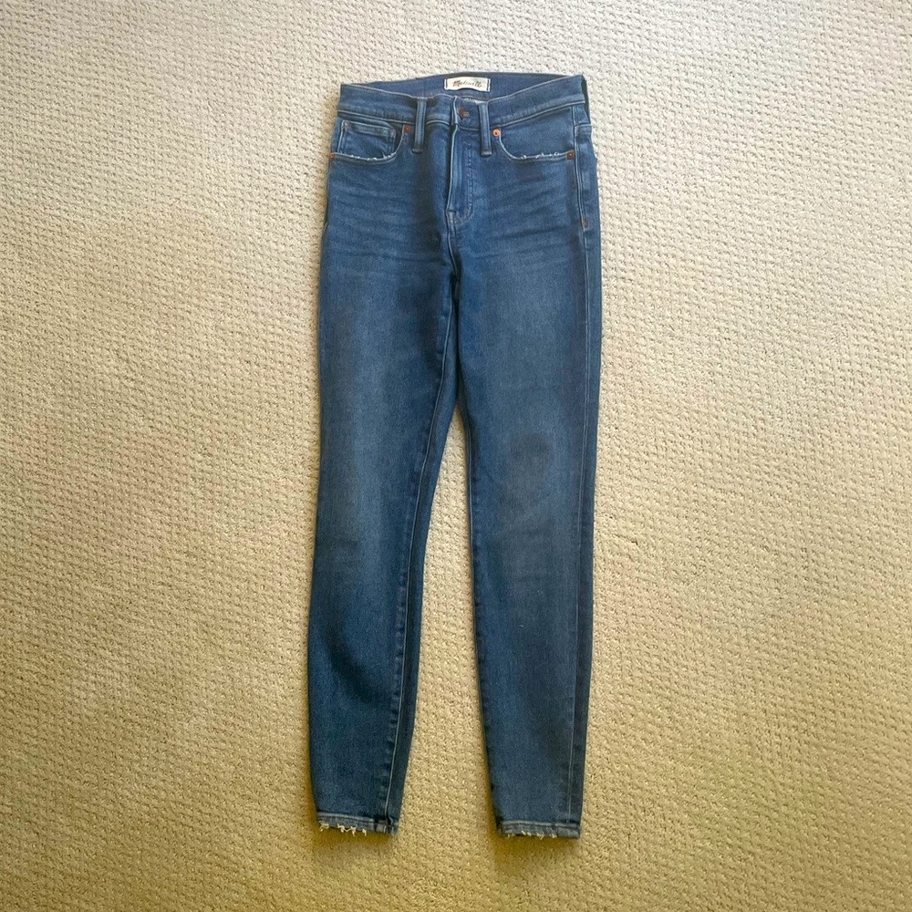 Madewell 9” high rise skinny jeans size 26